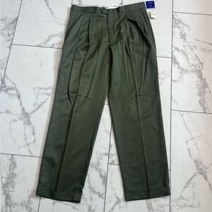 Emanuel Ungaro Green Chinos Straight Leg Cotton Blend